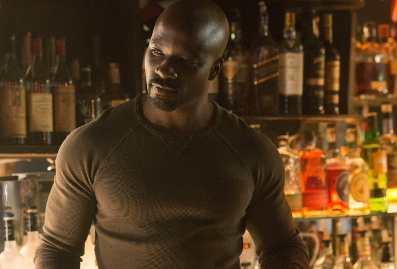 mid adult men, tv shows, mid adult, indoors, store, casual clothing, luke cage, bar - drink establishment, 5k, one person, adult, focus on foreground, mike colter
