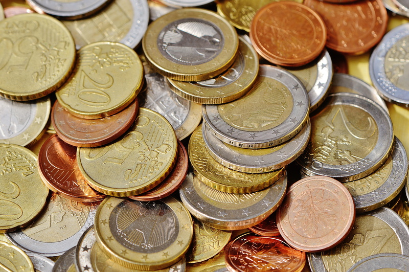 metal money, abundance, high angle view, economy, backgrounds, coin, euro, finance and economy, investment, loose change, currency, coins, indoors, euro cents