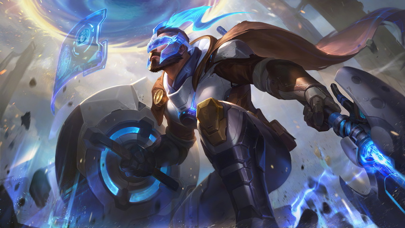 pantheons, Pantheon (League of Legends), medieval, 4K, Riot Games, futuristic, League of Legends, fire, video game art