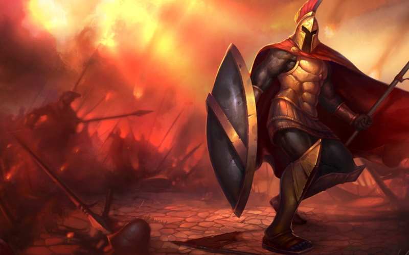 warrior, 2K, Pantheon League of Legends, pearls, spear, Spartan, shield