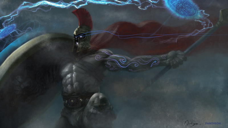 pantheon, league, legends, drawing, 720P, hd, video games