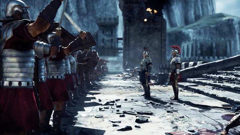 the ruins, 1080P, law, warriors, uniform, group of people, fighting, war, Son of Rome, aggression, weapon, Ryse, security, protection, government, military