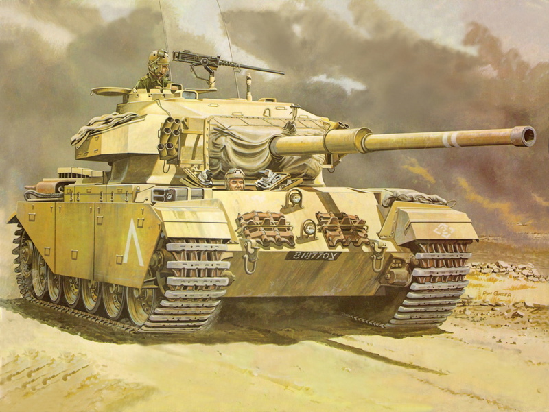 1080P, armor, tank, events, middle, art, UK, additional, gun, East., installed, 105 mm, average, Centurion Mk, 6 - Mk 5