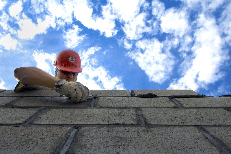 men, hard, building exterior, 720P, clouds construction, day, people, leisure activity, brick layer, red, cinder, cloud - sky, manual Worker, casual clothing