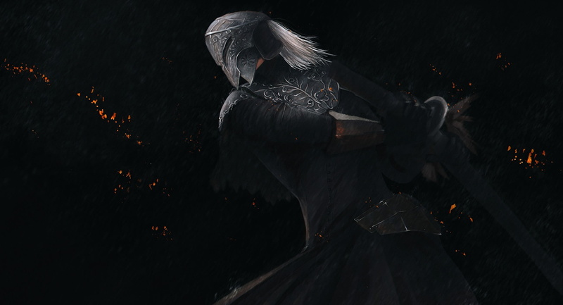Yuria of Londor, 1080P, armor, Dark Souls III, fantasy art, warrior, sword