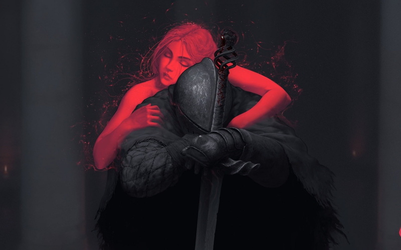 720P, knight, fantasy art, artwork, Dark Souls II