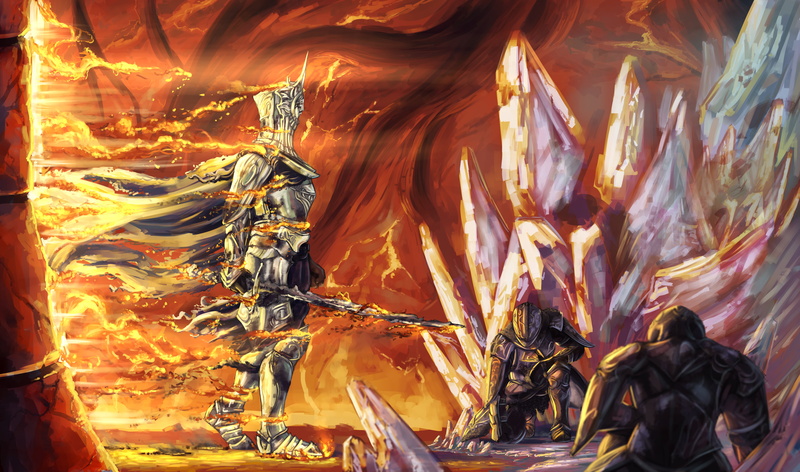 Sword, Dark Souls II, 5K, Armor, Warrior, Burnt Ivory King, Knight, Dark Souls