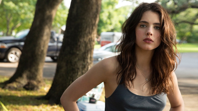 women outdoors, model, blue eyes, 1080P, women, Margaret Qualley, actress, long hair, outdoors, brunette