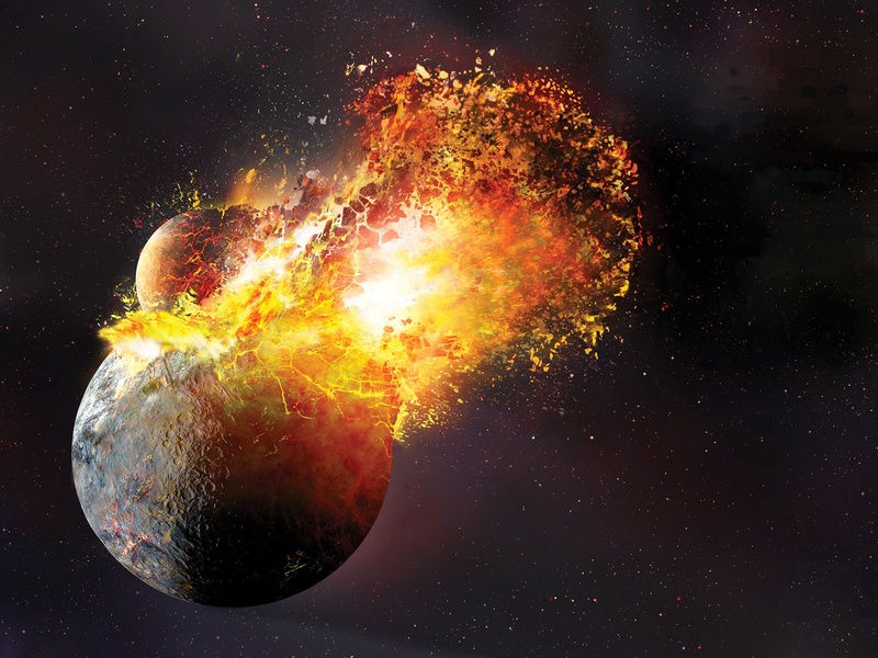 sky, backgrounds, orange color, outdoors, universe, explosion, illuminated, motion, nature, space, planet, abstract, galaxy, 1080P, astronomy, star - space