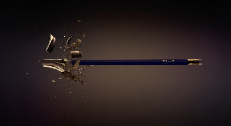 slowmotion, medical supplies, single object, black background, needle, metal, Motion, Design, fastshutterspeed, highspeed, directly above, Pencil, 3D, colored background