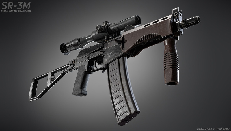 Assault rifle, SR-3M, gun, 1080P, SR-3, Vortex, whirlwind, weapon, rendering, render, SR 3M, Machine Special, machine, CP 3M, weapons