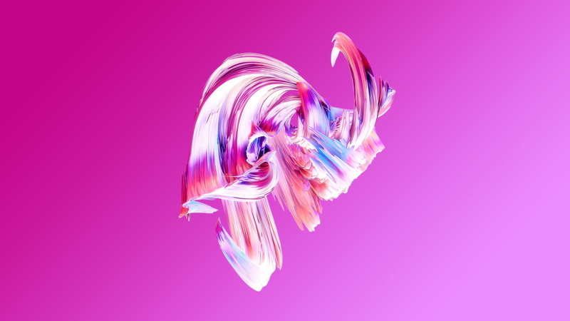  white, 2K, digital, pink, whirlwind, blue, Paintwaves, HD, abstract