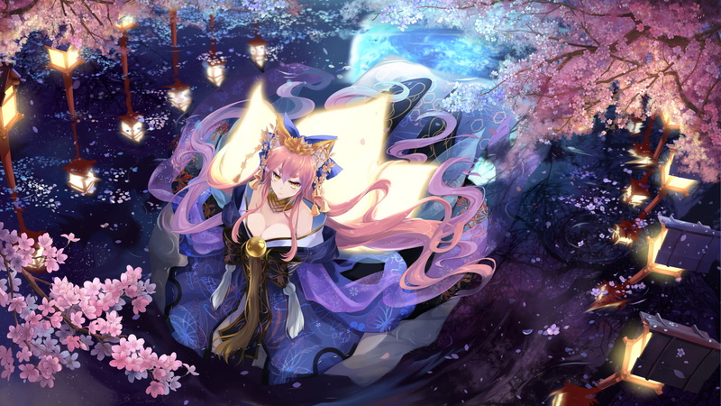 Fate Series, Tamamo no Mae, Caster (Fate/Extra), 1080P, Fate/Extra