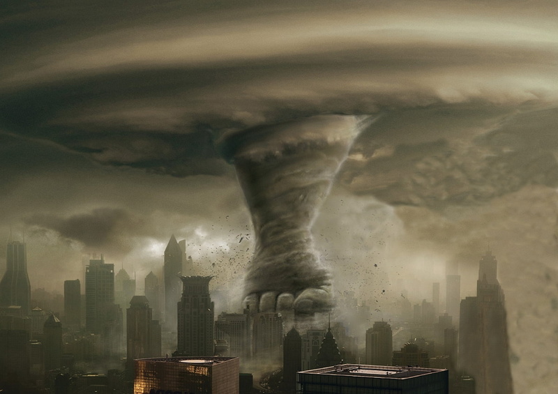 built Structure, sky, skyscraper, building Exterior, digital composite, china - East Asia, mist, business, power in nature, smoke - physical structure