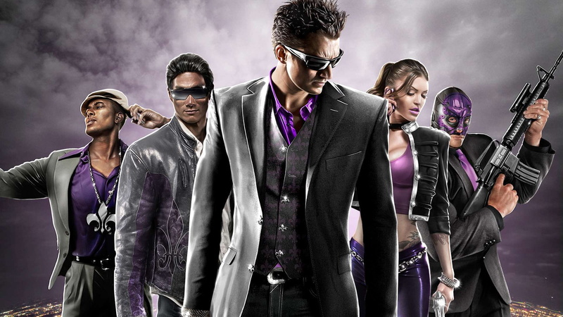 purple, hd, 1080P, row, saints row the third, hdr, team, saints, third
