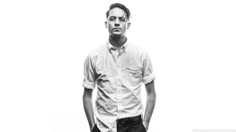 men, G-Eazy, rap, 1080P, monochrome, musician