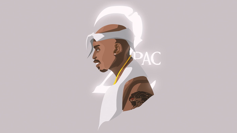 Rapper, 2Pac, music, 1080P