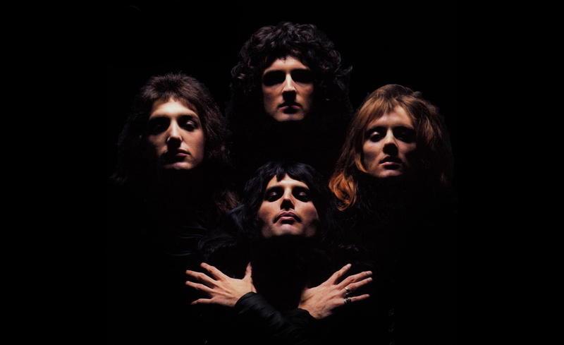 young men, studio shot, dark, front view, portrait, night, people, band, emotion, adult, men, group of people, teenager, looking, women, Queen, digital composite