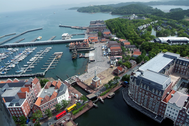 nature, outdoors, Gazebo, day, high angle view, water, tourist destination, aerial view, nautical vessel, architecture, 4K, mode of transportation, harbor