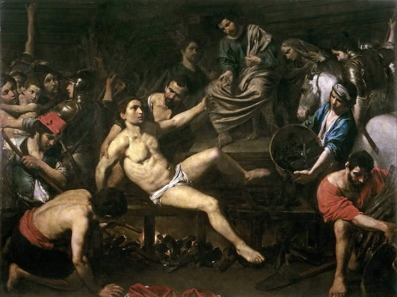 mythology, genre, picture, The Martyrdom Of St. Lawrence, religion, Valentin de Boulogne, 1080P