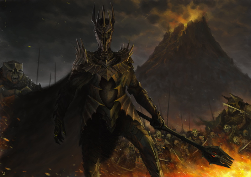 mountain, knight, red, architecture, battle, horror, laslolf, Mace, spooky, 4K, art, evil, flame, dark, armor, staff, beauty in nature, night