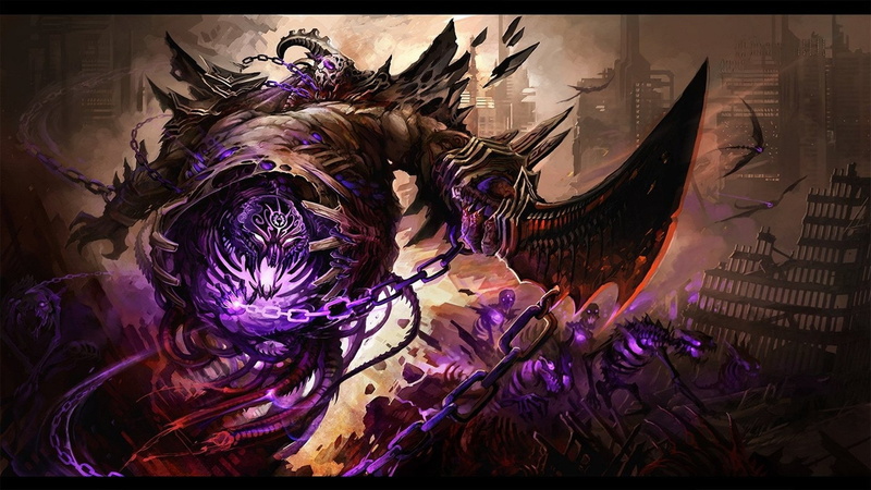 Summoner, Damned, Destruction, Creature, Evil, Skeletal Blade, Skeleton, Fantasy, Necromancy, Monster, Sword, Demon, Mythology, 1080P, Dark, Blade, brown