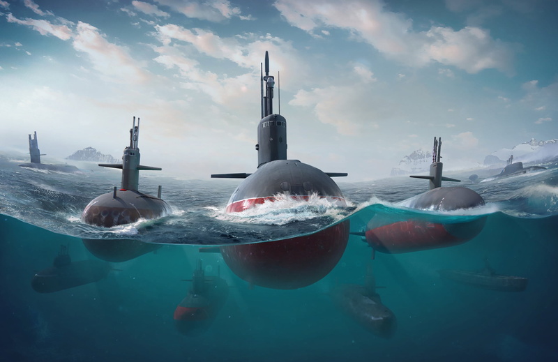 Art, Sea, The game, Transport and Vehicles, Game Art, Constantin Pankratov, Boats, 1080P, Environments, Submarines, The ocean, Game, by Constantin Pankratov
