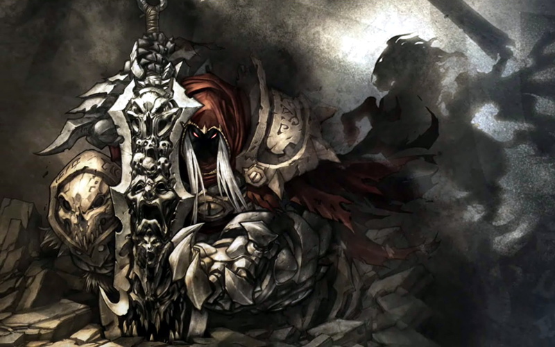 swords, war, weapons, darksiders, artwork, games, 1080P