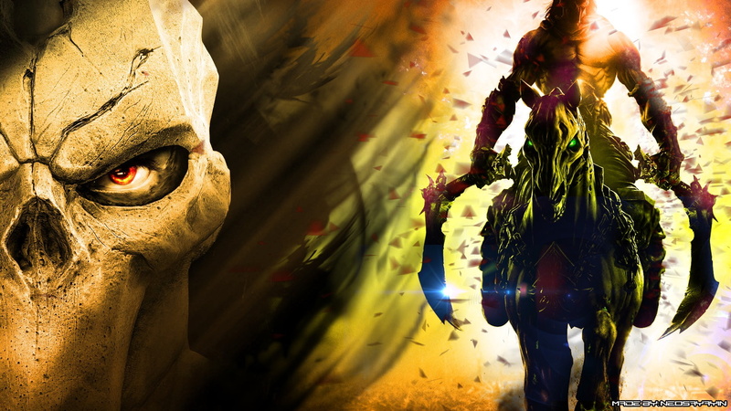 video games, horse, darksiders, 1080P, bladed, hd, riding, weapon, carrying, man