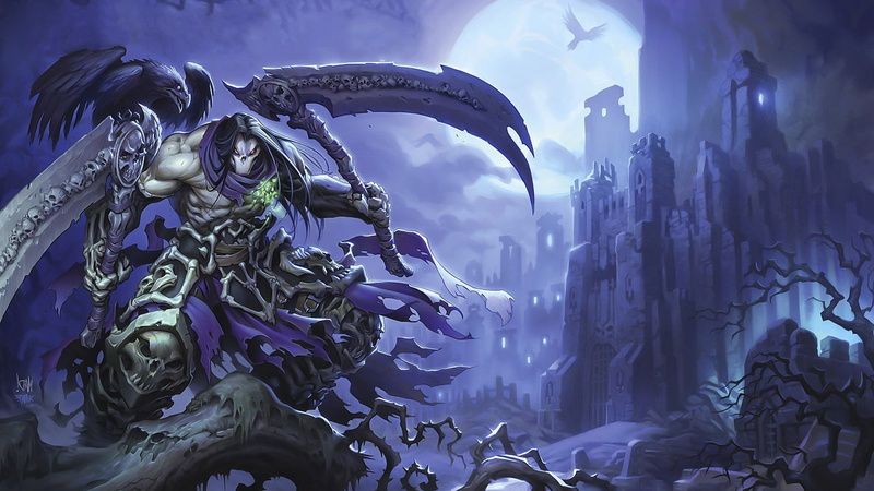 sculpture, statue, craft, arts culture and entertainment, video games darksiders darksiders 2, human representation, blue, art and craft, representation
