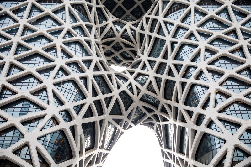 Architecture, Macau, Glass, Line, 1080P, Bending, Morpheus Hotel