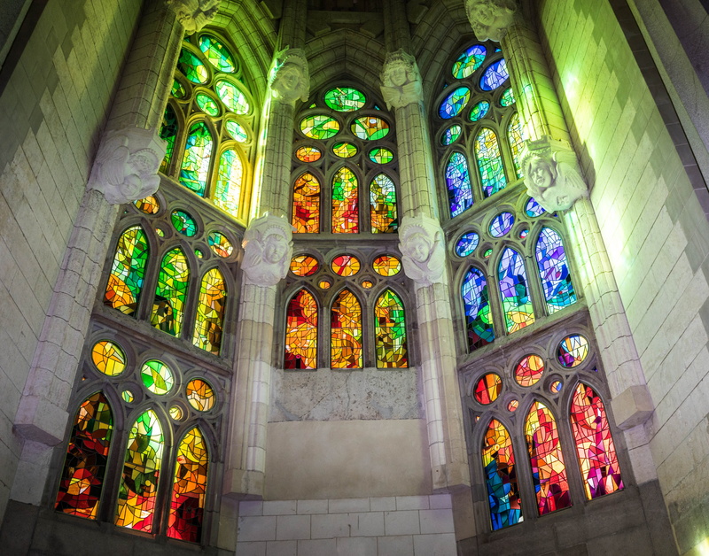 sagrada familia cathedral, christianity, europe, arch, spirituality, interior, art and craft, catholicism, construction, architecture, 5K, place of worship