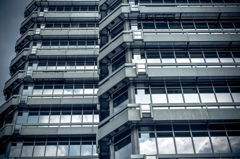 grey, s w, building, facade, backgrounds, black, modern, glass, metal, multistory, steel, concrete, skyscraper, no people, window, nature, low angle view
