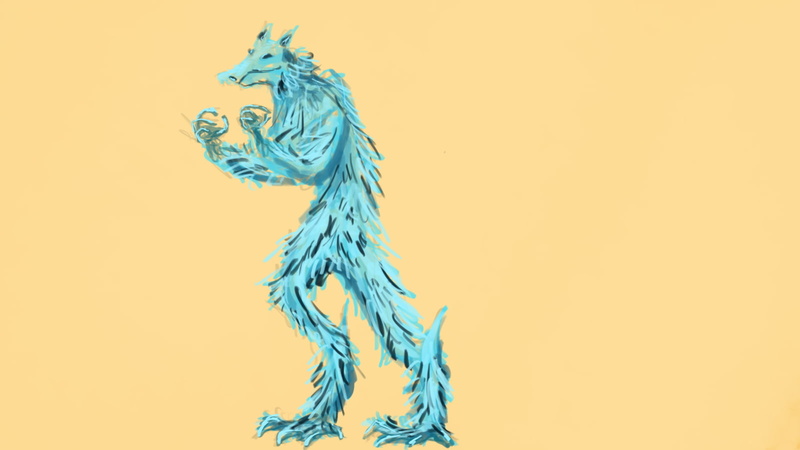 motion, indoors, no people, colored background, blue, decoration, close-up, yellow background, rope, orange background, one animal, creativity, copy space