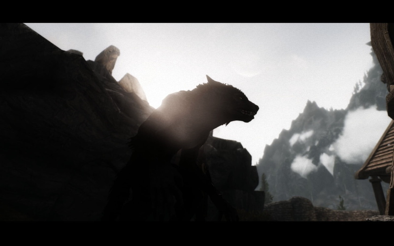 video games, outdoors, representation, religion, auto post production filter, art and craft, architecture, day, The Elder Scrolls V: Skyrim, human representation