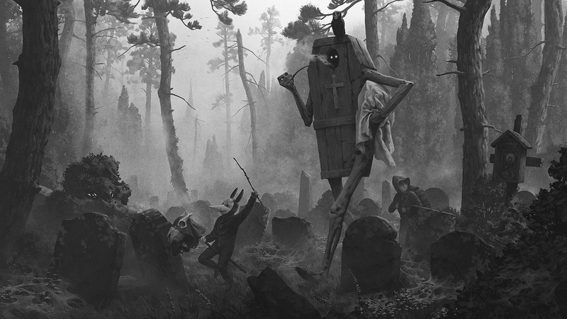 the work of konstantin kostadinov, the coffin, cemetery, 1080P, coffin