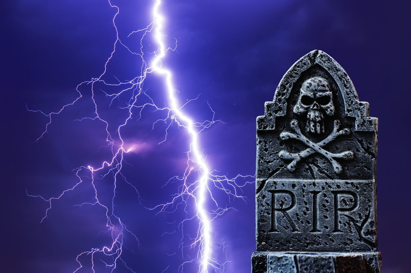 rip, fear, representation, flash of lightning, flash, nature, background, craft, electricity, weird, purple, cloud - sky, thunderstorm, grave, the past