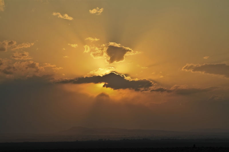horizontal, Sunset, landscape, paradise, summer, sunrise, beauty In Nature, dusk, sundown, serene, horizon, backlit, blue, sunlight, skyline, Sun, back lit