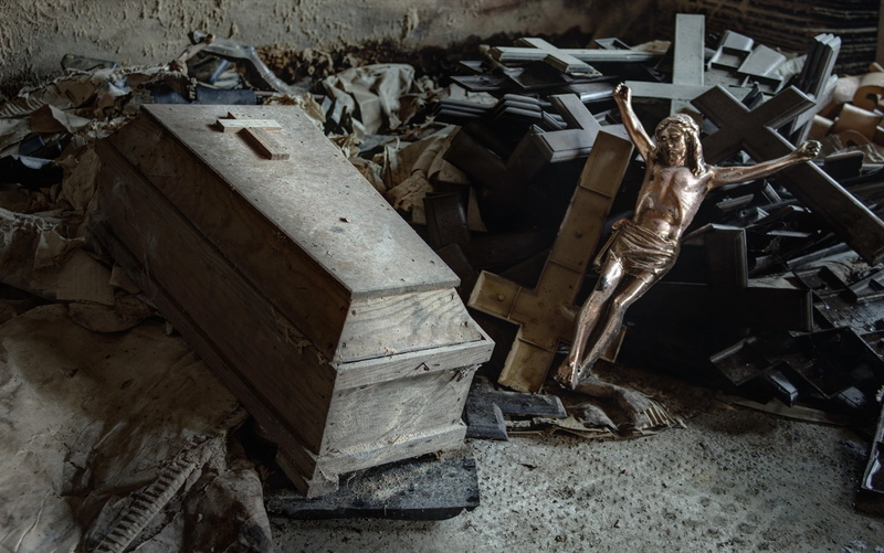 coffins, wood, cross, 2K