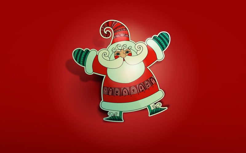 green, 1080P, decor, hd, father, red, clause, christmas, claus, white, santa, cut