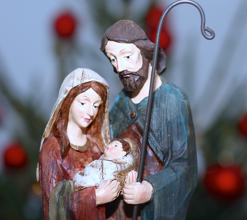 outdoors, representation, day, toy, women, adult, nativity scene, josef, emotion, nativity, male likeness, people, craft, merry christmas, focus on foreground