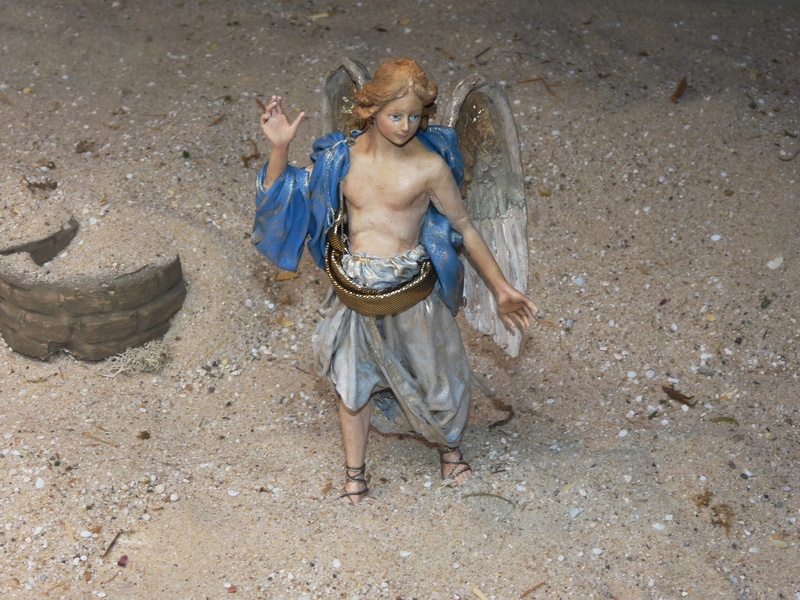 christmas crib figures, angel, proclamation, maria, men, christ child, 2K, crib, christian, real people, outdoors, arts culture and entertainment, santon