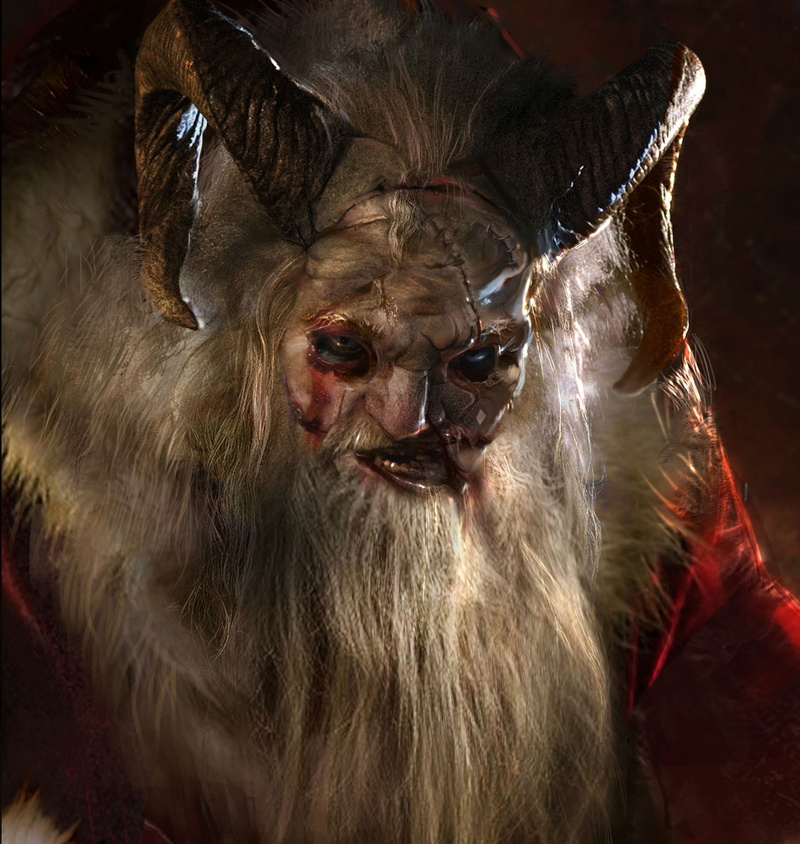 Dark, people, christmas, demon, animal body part, Evil, 1080P, mammal, disguise, arts culture and entertainment, monster, hair, one animal, primate, story
