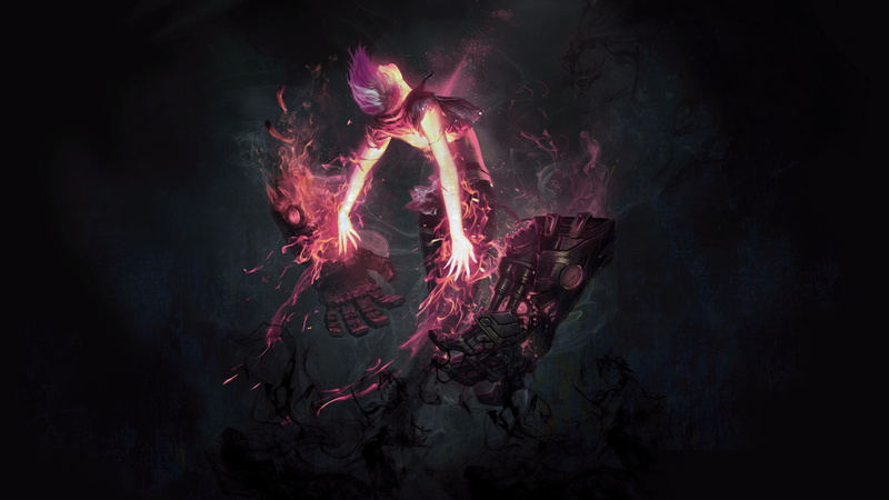 black, motion, light, illuminated, Pink, anime, Riot Games, video games, firework, Summoner, event, red, Dark, firework display, outdoors, holi, Vi, League Of Legends