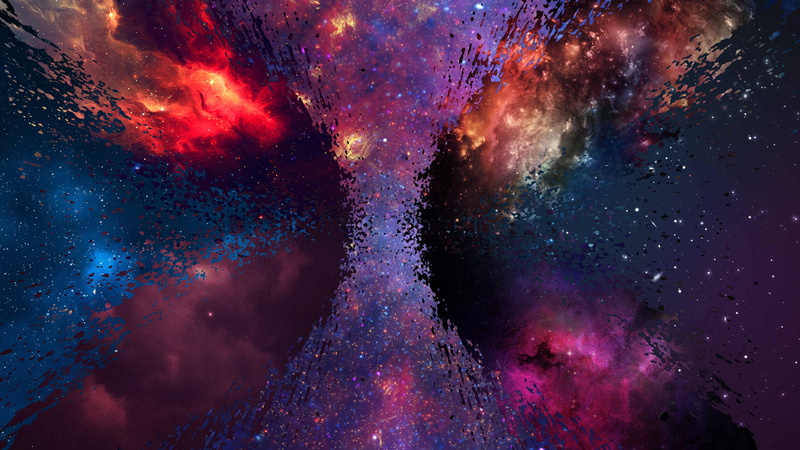Milky way, luminosity, holi, night, spray, 2K, creativity, purple, nova, no people, pink color, multi colored, galaxy, space, astronomy, red, nature, beauty in nature