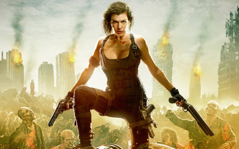 hollywood, illustration, fashion, adult, aggression, real people, beautiful woman, front view, holding, final, lifestyles, casual clothing, city, evil