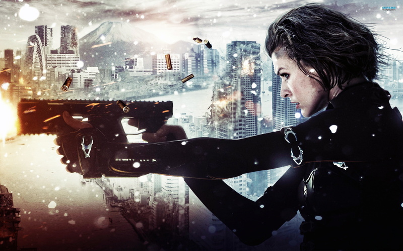 milla, resident evil, guns, evil, milla jovovich, 2K, jovovich, movies, resident