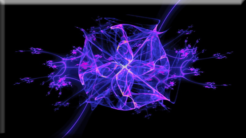 fractals, black, 3d and abstract, abstracts, abstract, fractal, 1080P, purple