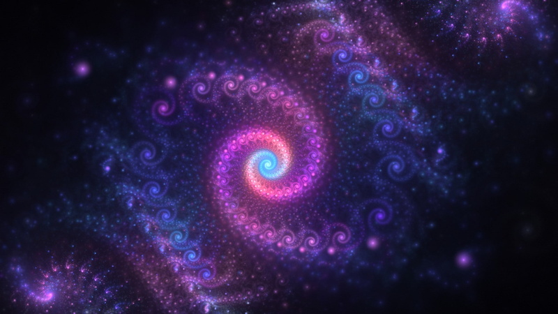 luminosity, animal themes, no people, blue, fractal, 1080P, animal wildlife, sea life, glowing, space, one animal, astronomy, animals in the wild, purple