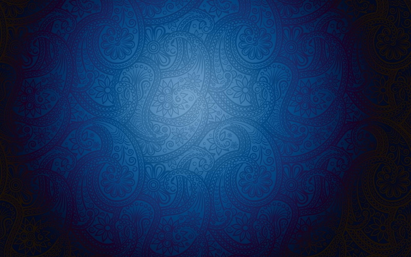 minimalistic, 1080P, blue, patterns, paisley